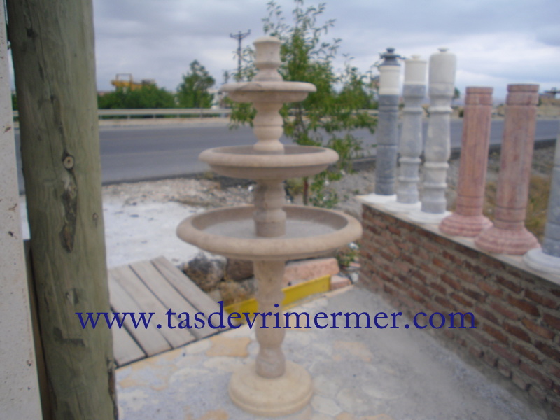 Traverten Mermer Fıskıye Havuz İçin